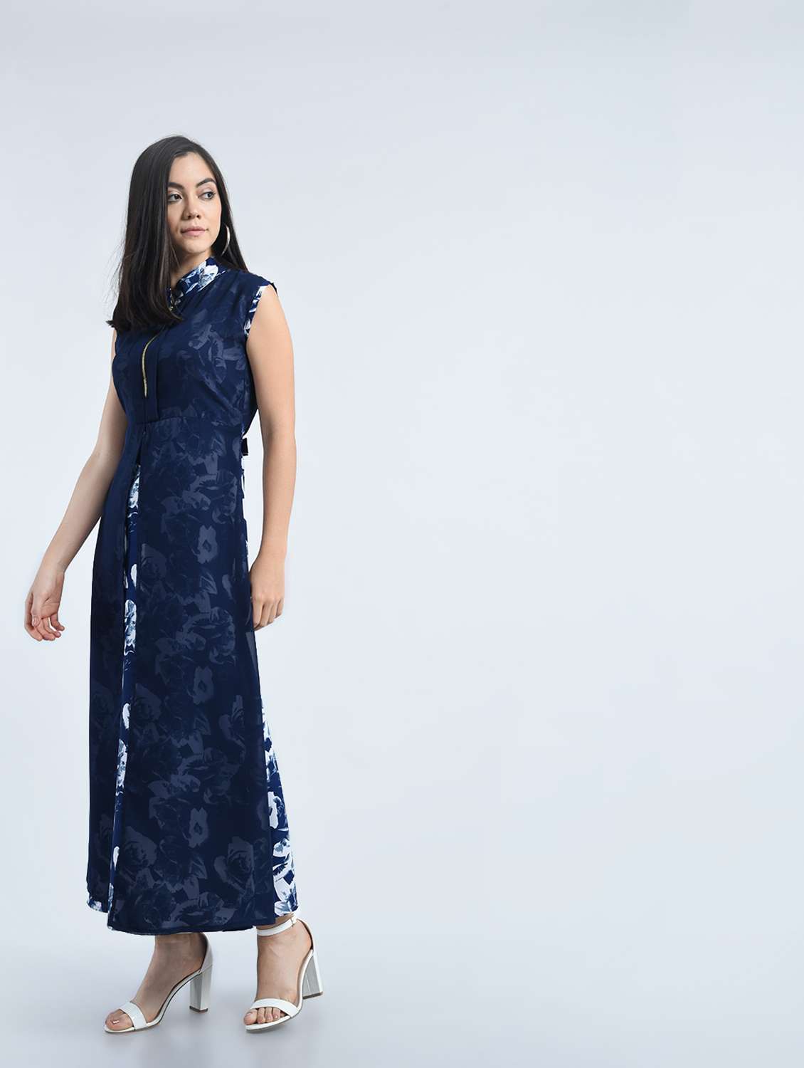 Women's Layered Floral Dress