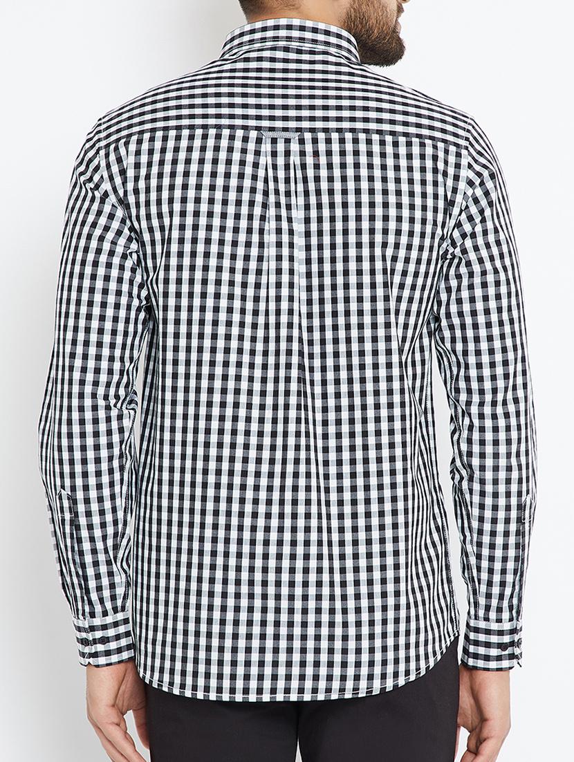black cotton casual shirt - 15072934 - Standard Image - 2