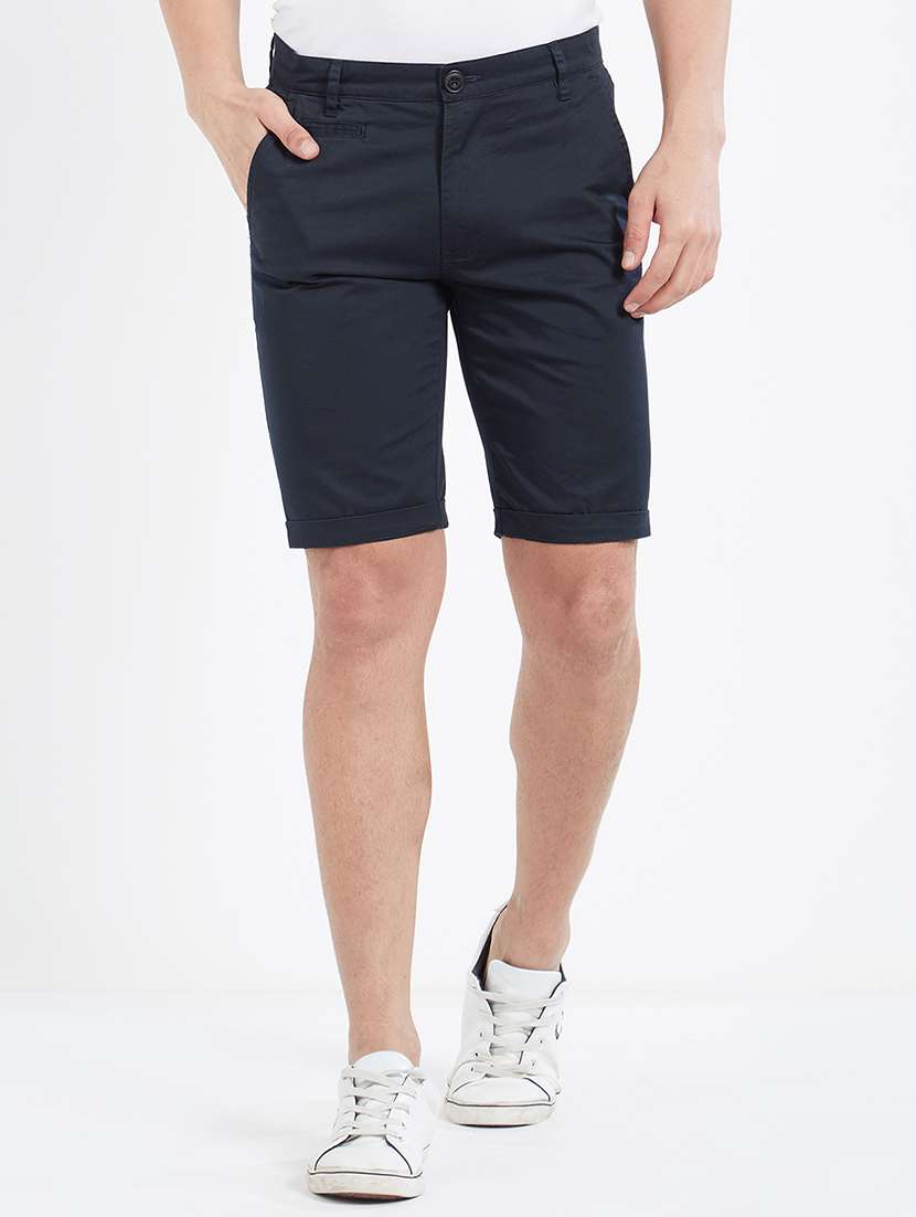 blue cotton shorts