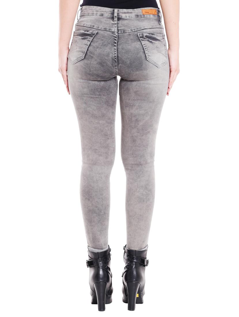 grey distressed denim jeans - 15075666 - Standard Image - 2