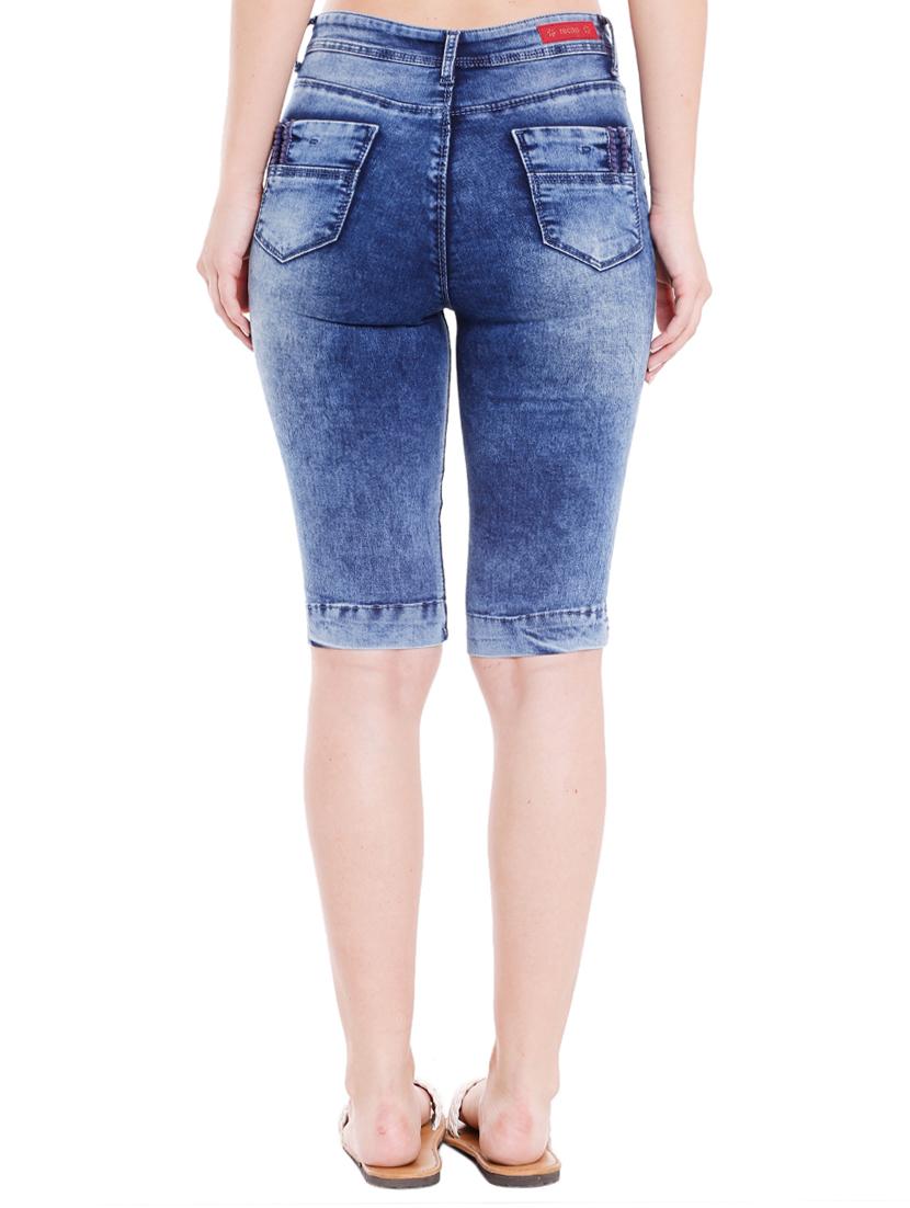 blue denim shorts - 15075699 - Standard Image - 2