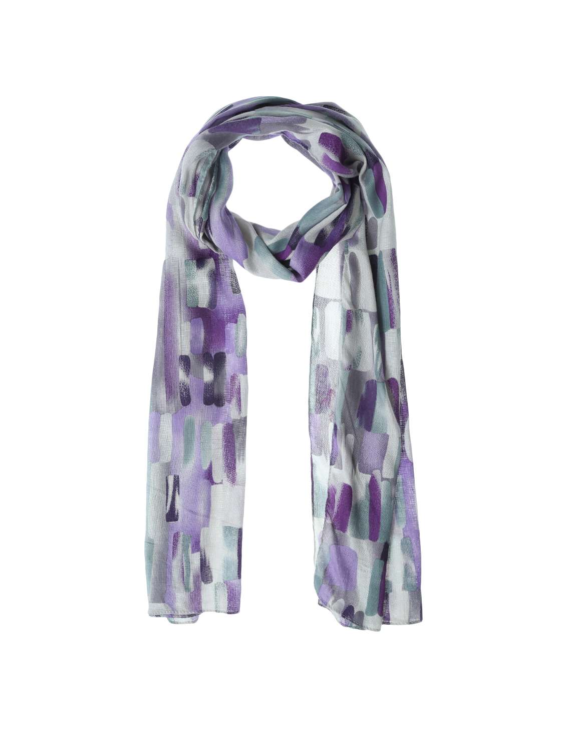 purple viscose scarf