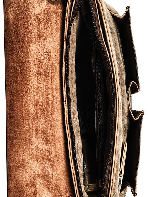 brown leather messengerbag - 15083984 -  Standard Image - 2