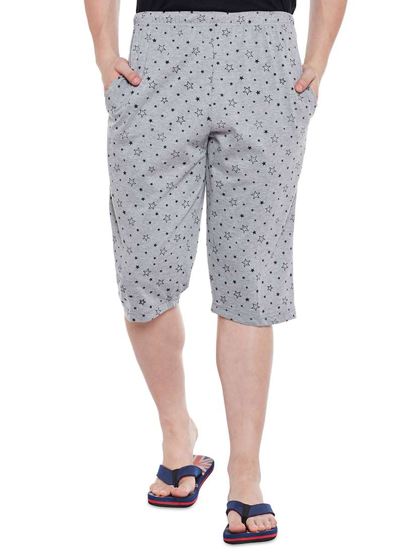 grey cotton three  fourths