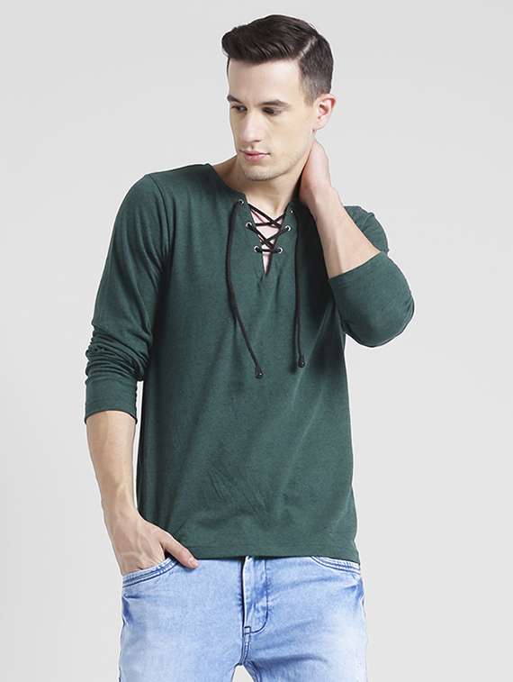green cotton t-shirt