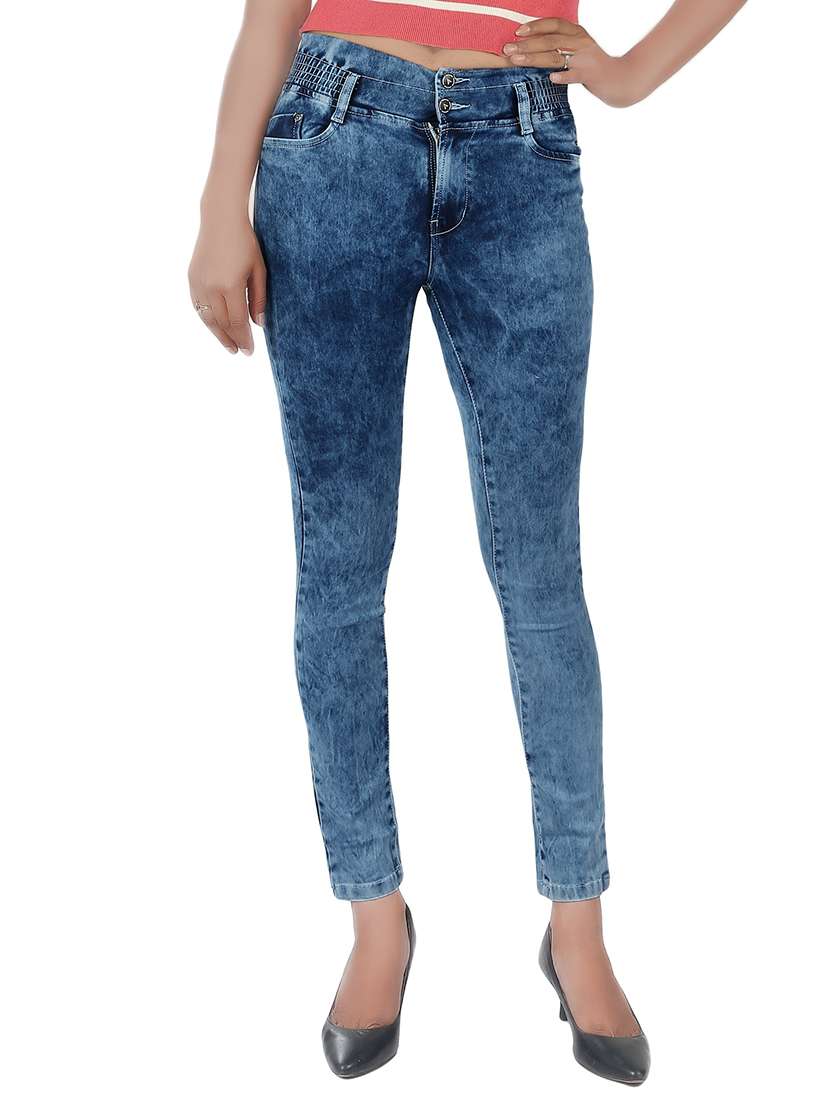 women's plain slim fit jeans