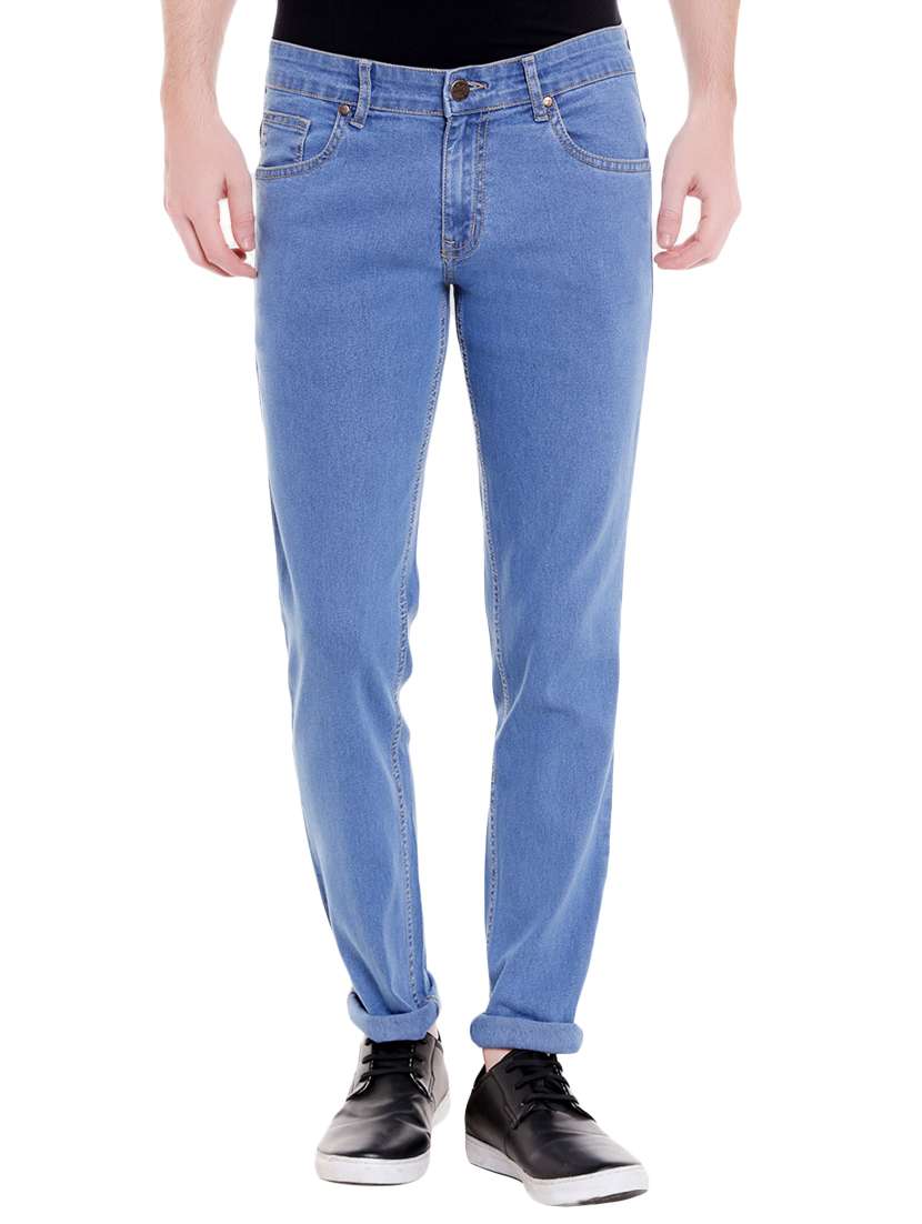 blue denim plain jeans