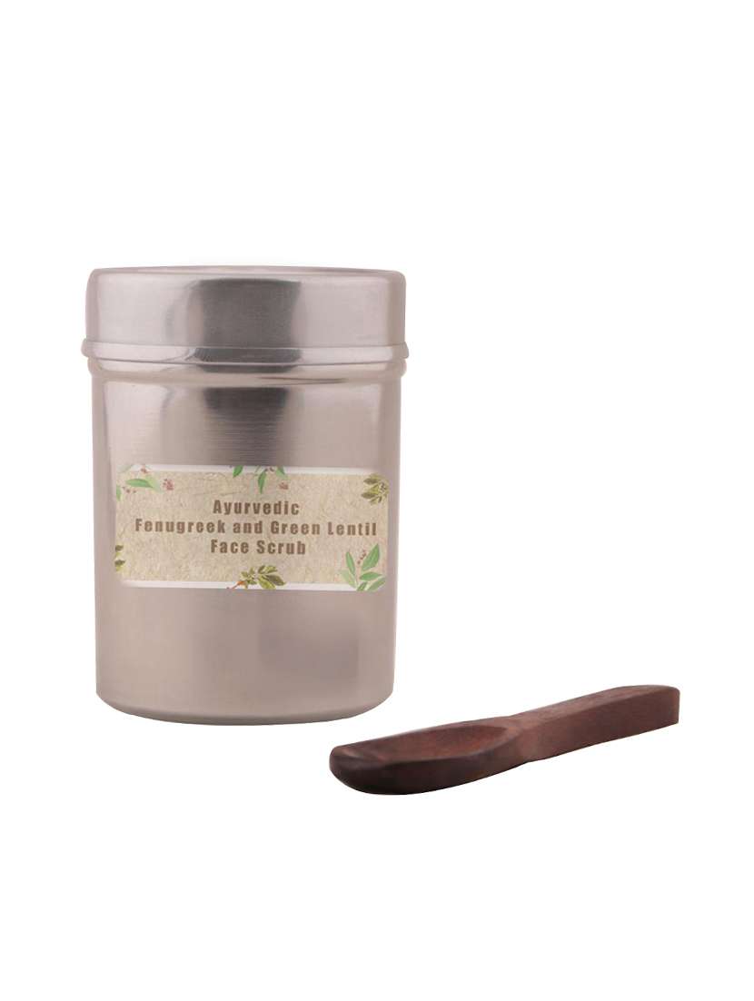 tjori ayurvedic fenugreek and green lentil face scrub