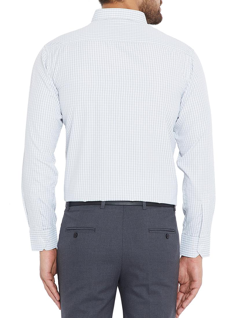 grey cotton formal shirt - 15102856 - Standard Image - 2