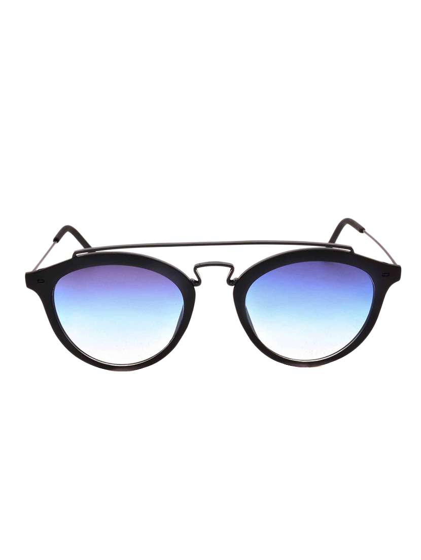 stacle metal crossbar sleek round unisex sunglasses (st19525|56|blue)