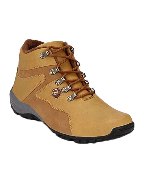 tan lace up hiking boots