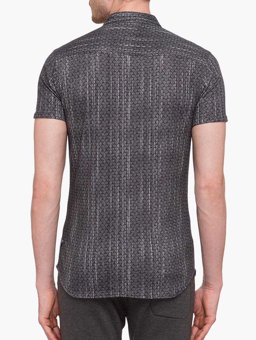 grey cotton casual shirt - 15113406 - Standard Image - 2
