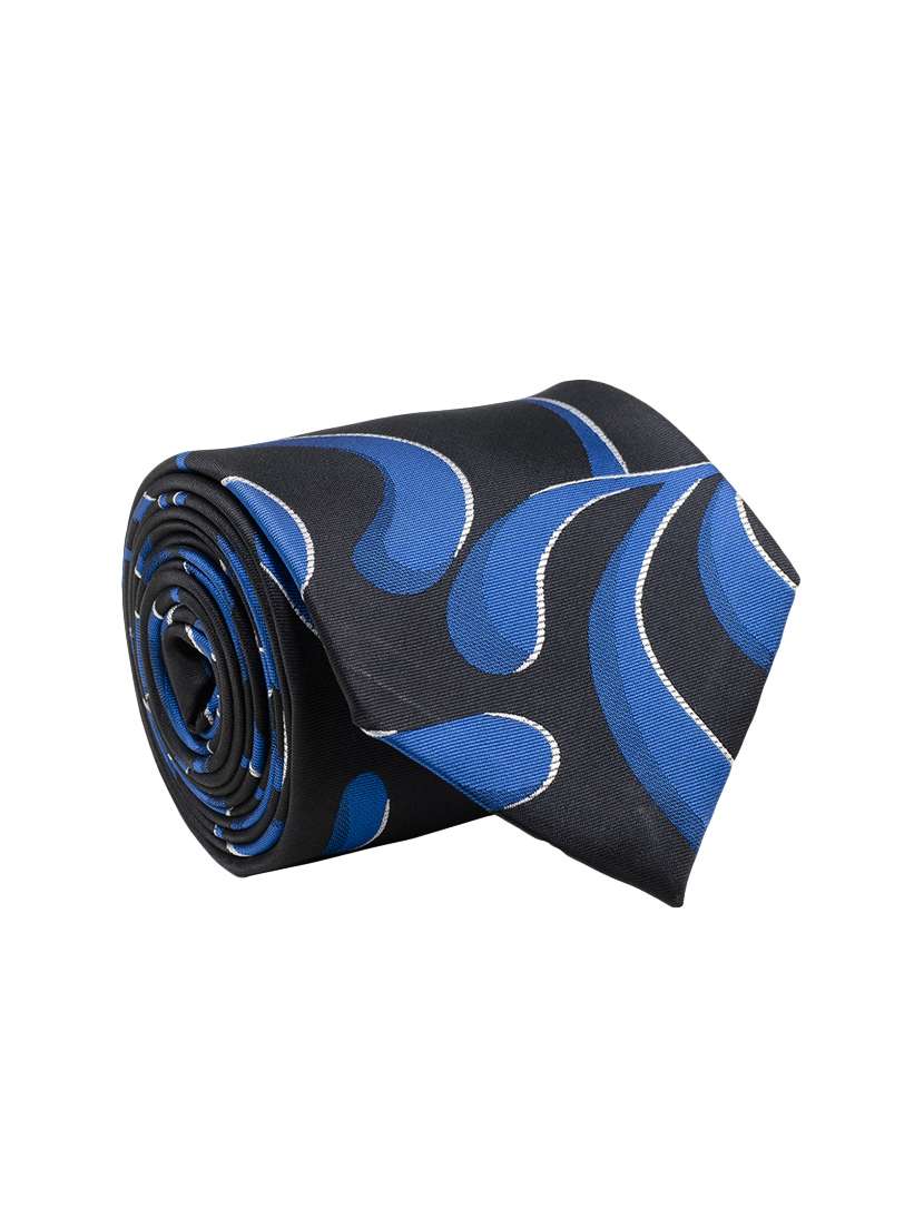 black micro fiber tie