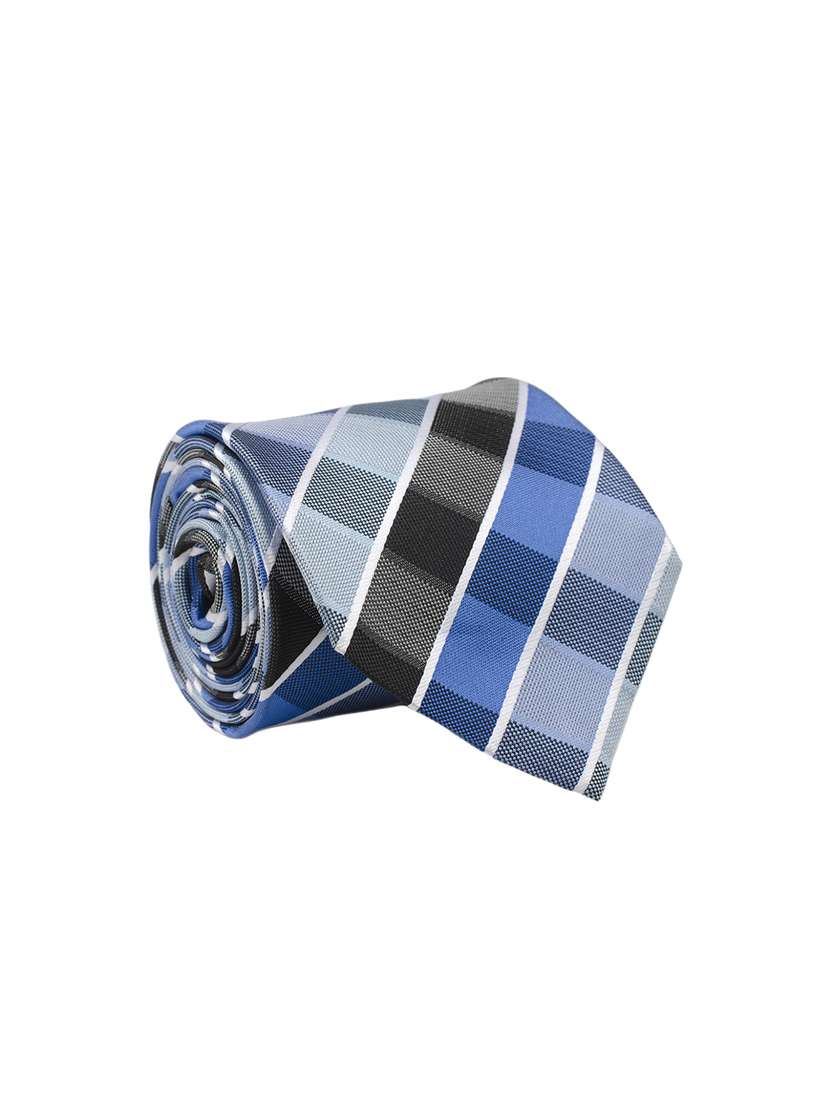 blue micro fiber tie