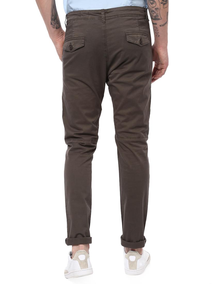 grey cotton chinos - 15124454 - Standard Image - 2