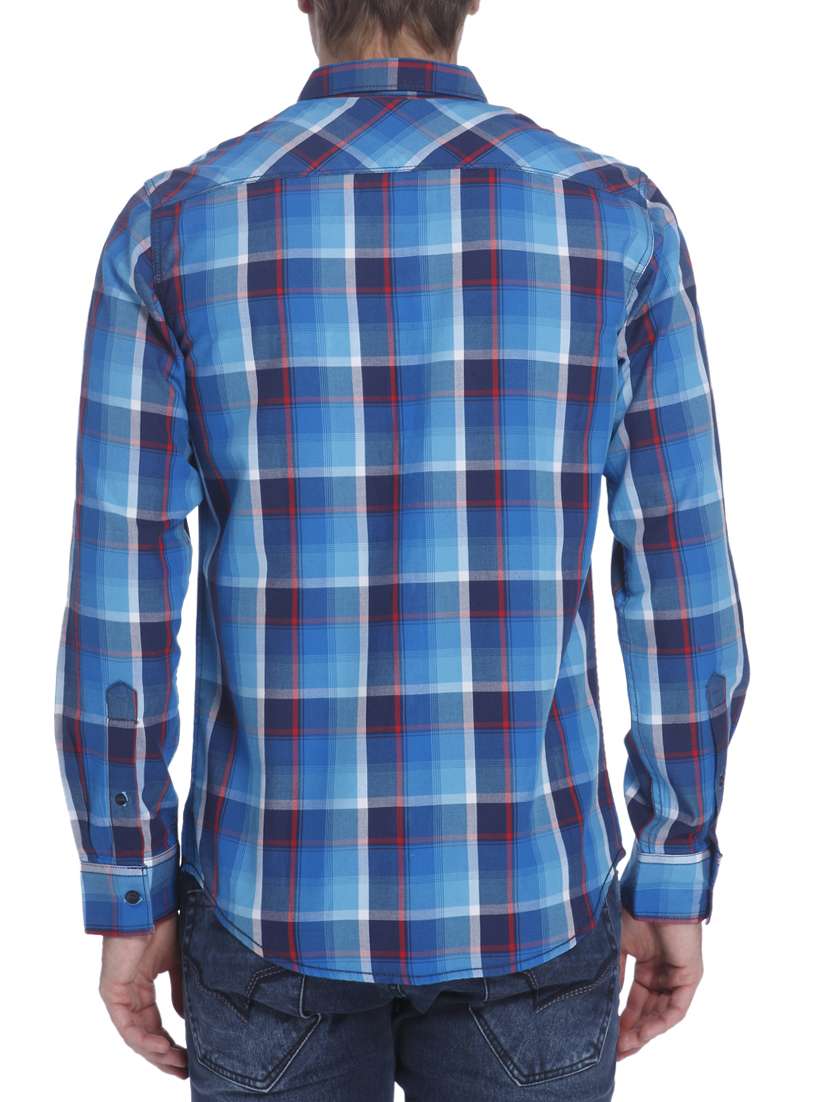 blue cotton casual shirt - 15124520 -  Standard Image - 2