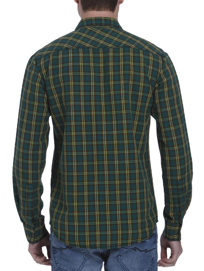 green cotton casual shirt - 15124539 - Standard Image - 2