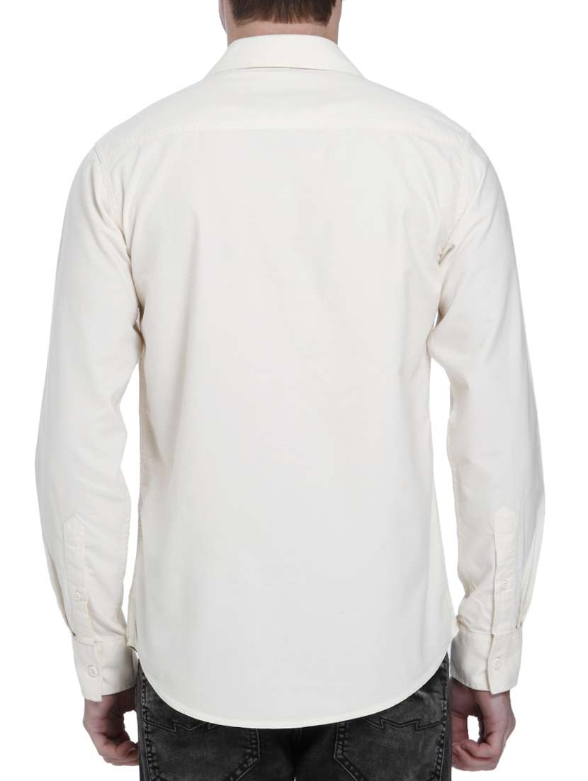 white cotton casual shirt - 15124550 -  Standard Image - 2