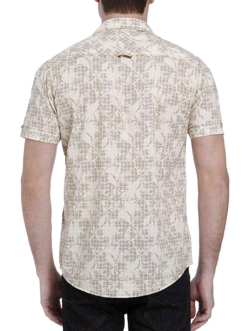 beige cotton casual shirt - 15124551 -  Standard Image - 2