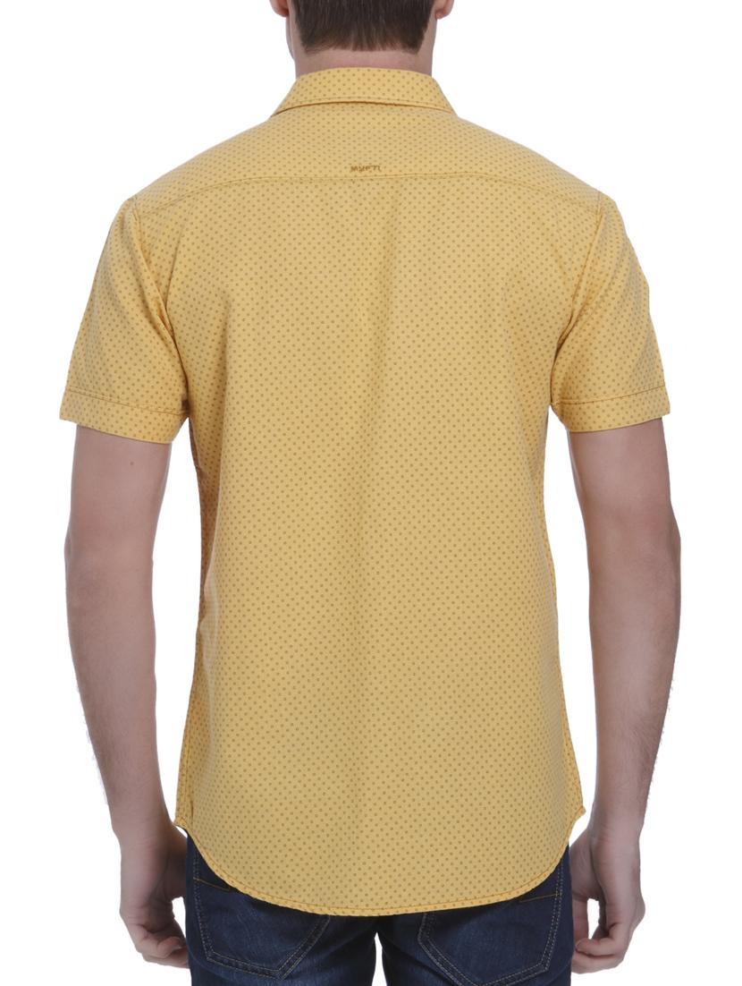 yellow cotton casual shirt - 15124552 - Standard Image - 2