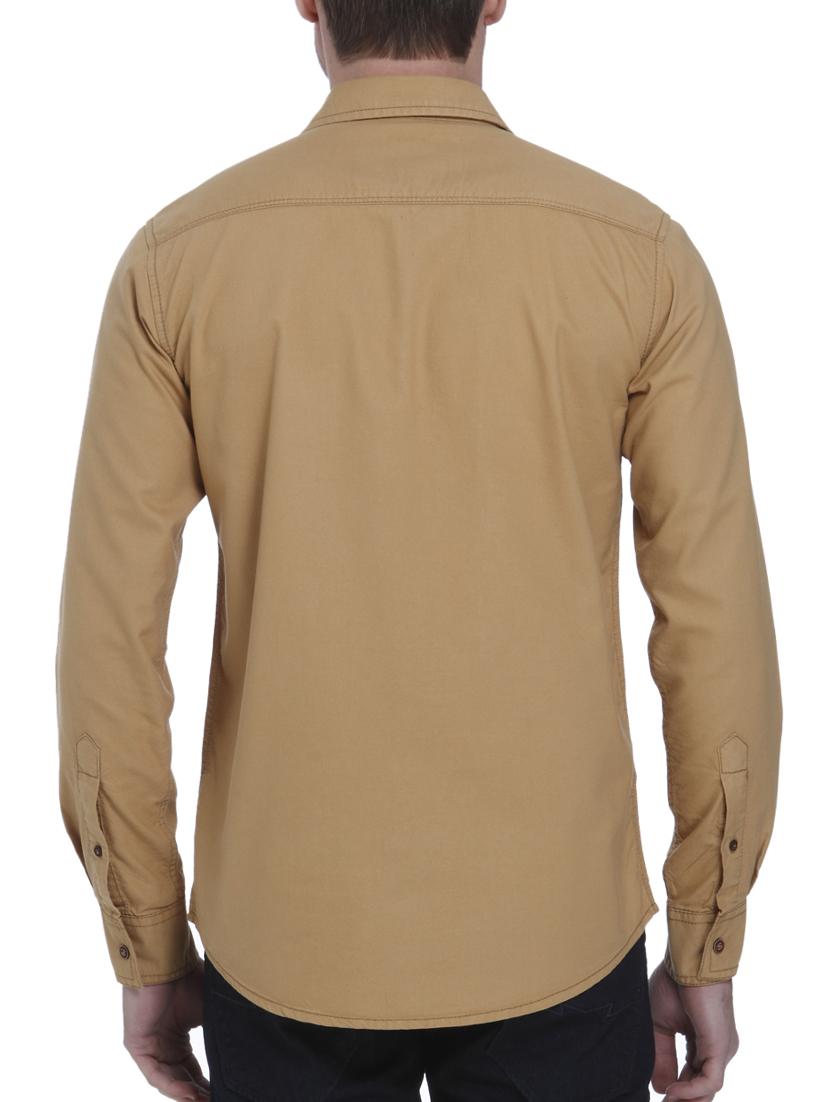beige cotton casual shirt - 15124562 - Standard Image - 2