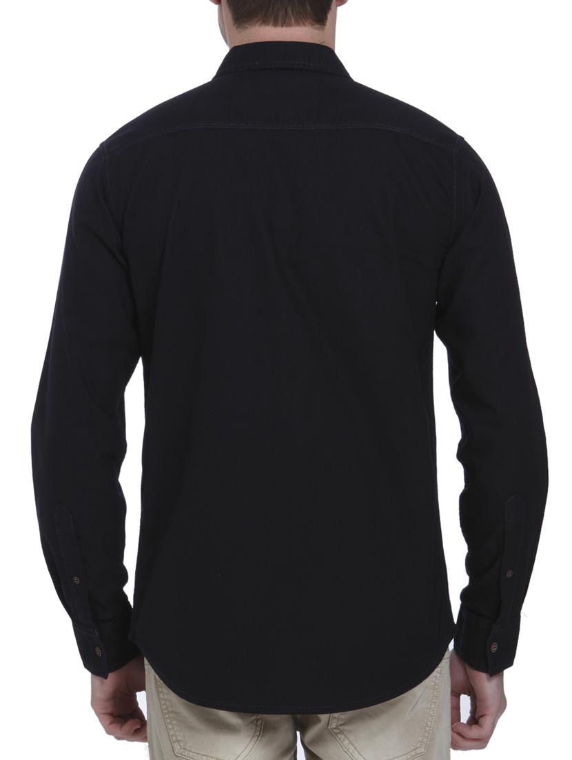 black cotton casual shirt - 15124563 - Standard Image - 2