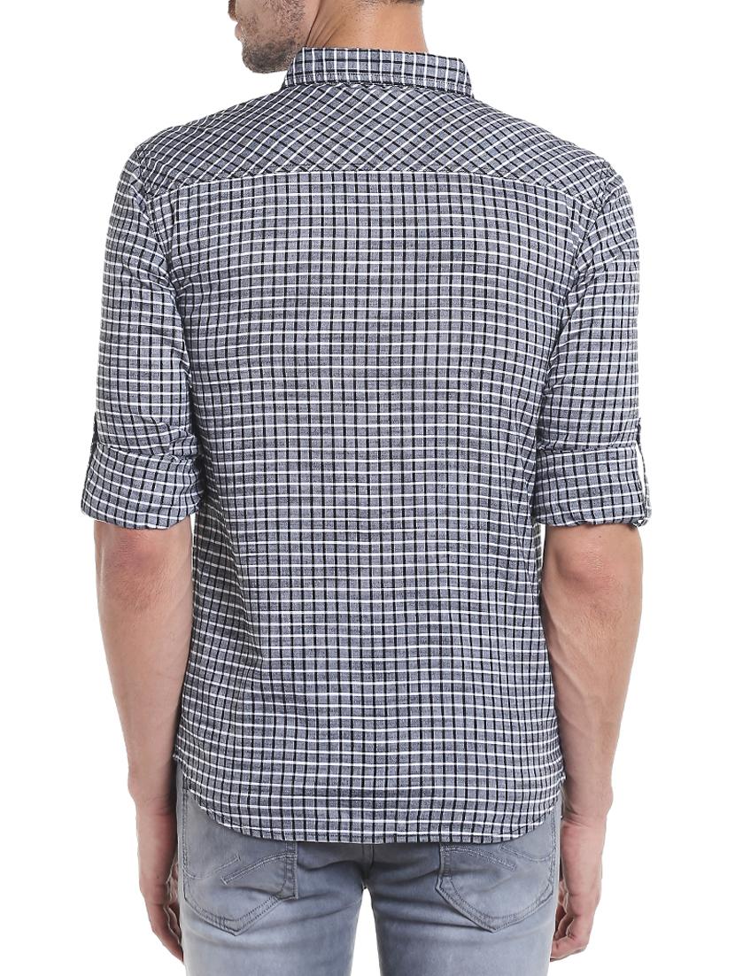 grey cotton casual shirt - 15124596 - Standard Image - 2