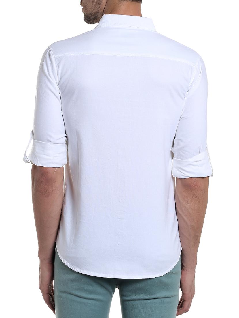 white cotton casual shirt - 15124612 - Standard Image - 2