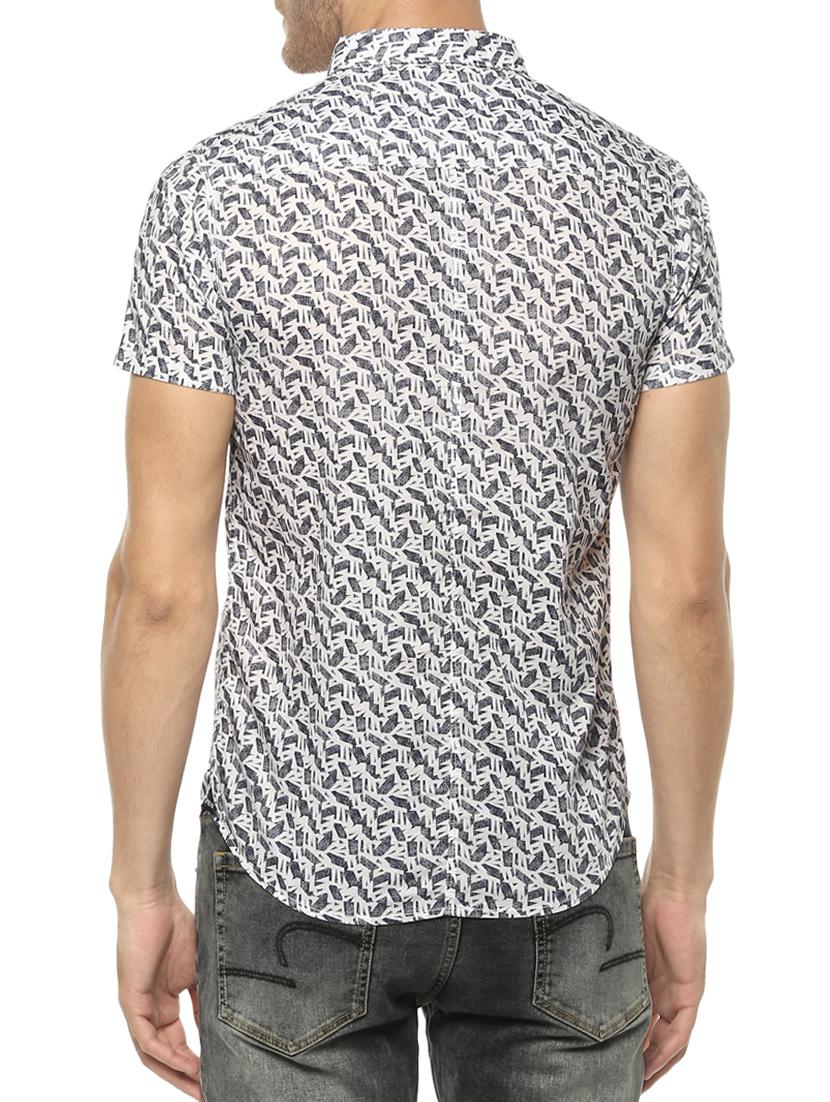 white cotton casual shirt - 15124624 - Standard Image - 2