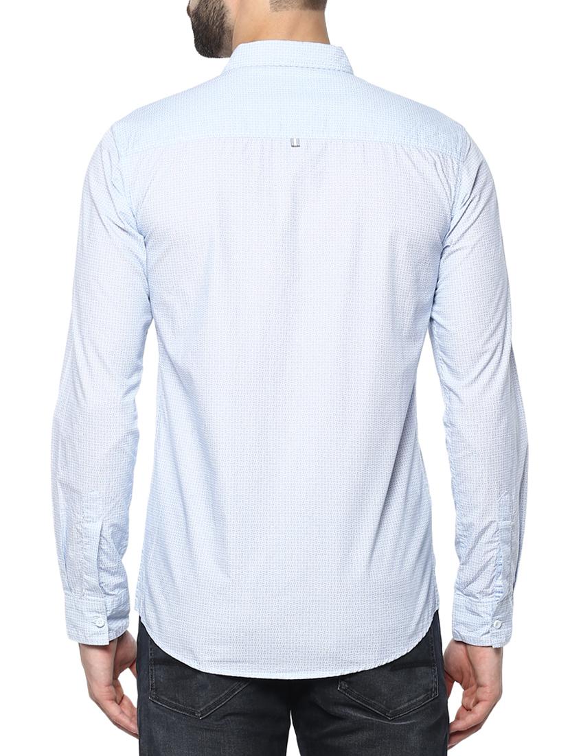 light blue cotton casual shirt - 15124670 - Standard Image - 2