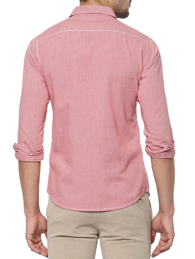 pink cotton casual shirt - 15124677 - Standard Image - 2