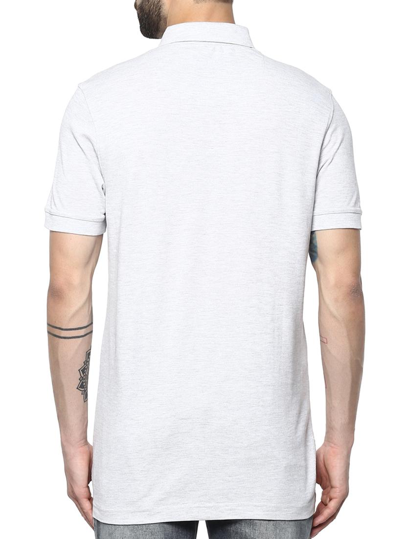 grey cotton chest print t-shirt - 15124757 - Standard Image - 2