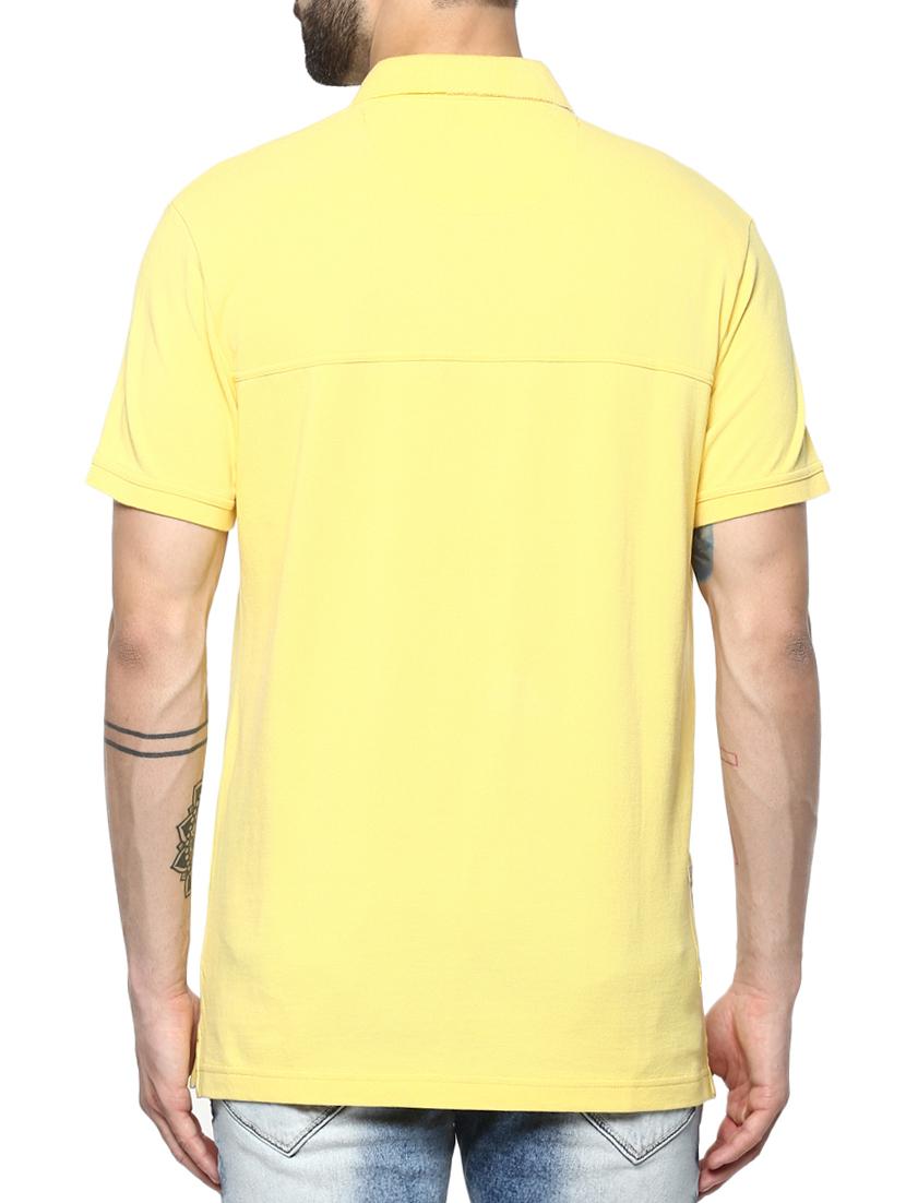yellow cotton pocket t-shirt - 15124761 - Standard Image - 2