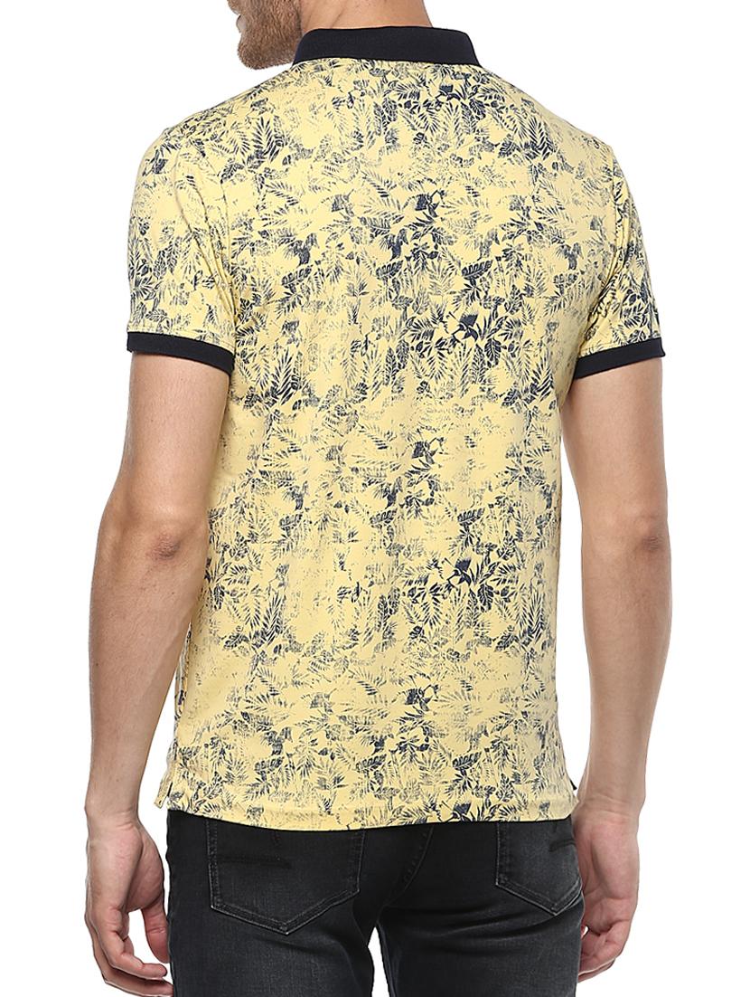 yellow cotton all over print t-shirt - 15124771 - Standard Image - 2