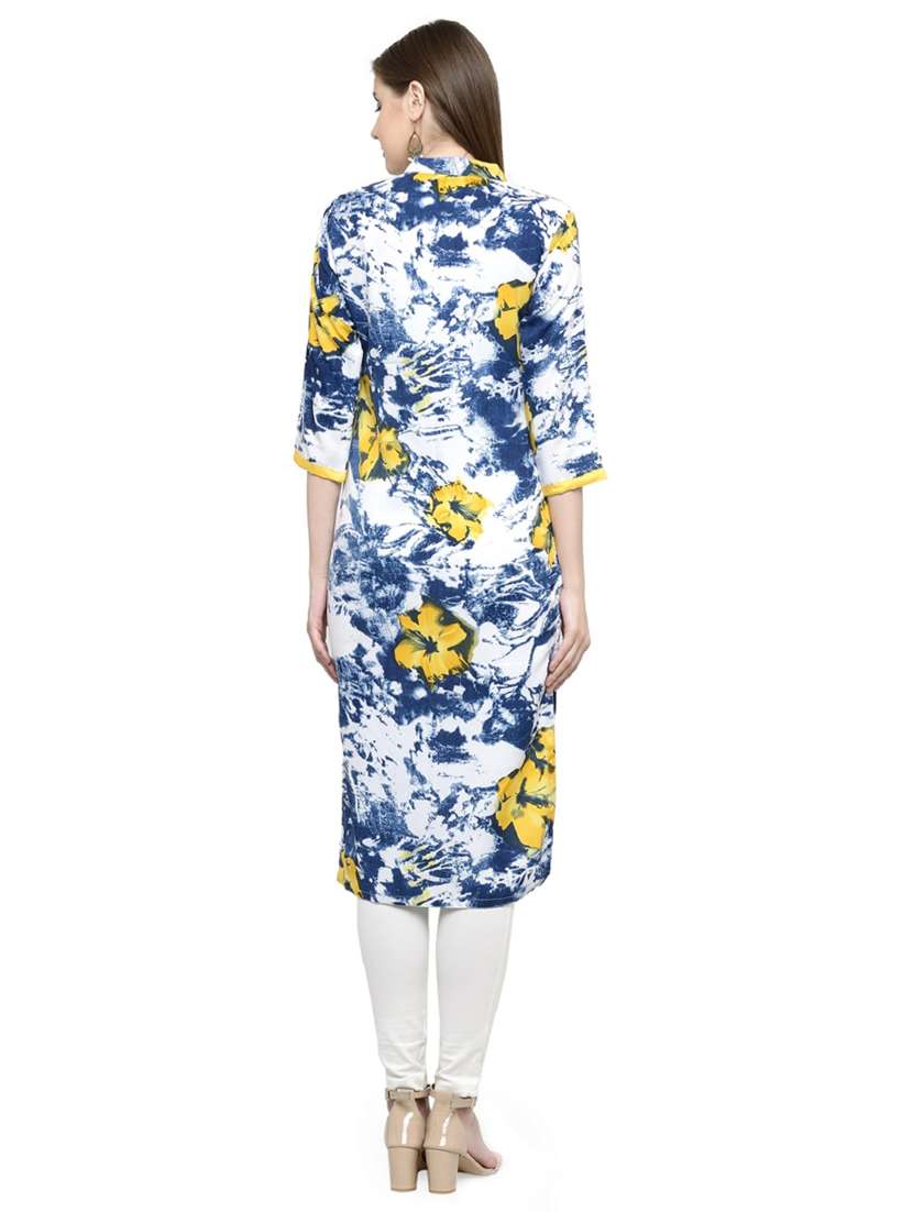 women's straight kurta - 15137063 - Standard Image - 2