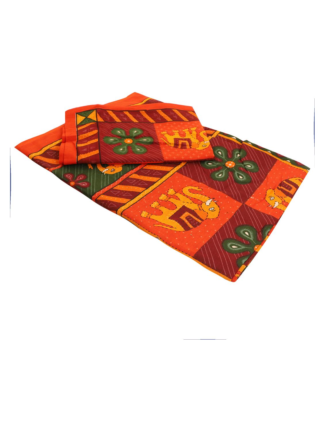 jaipuri traditional double bedsheet with 2 pillow covers - 15138192 - Standard Image - 2