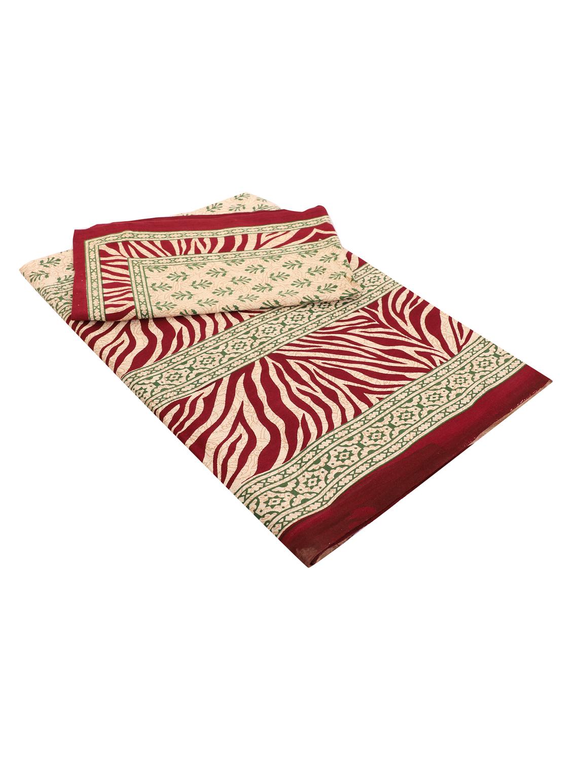jaipuri traditional double bedsheet with 2 pillow covers - 15138200 - Standard Image - 2