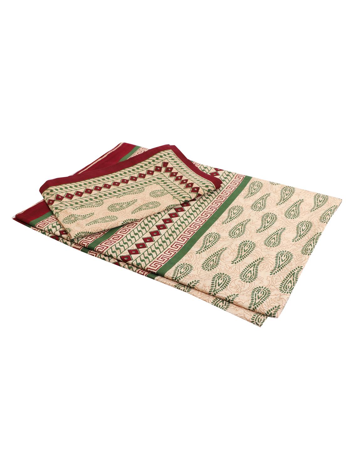 jaipuri traditional double bedsheet with 2 pillow covers - 15138202 - Standard Image - 2
