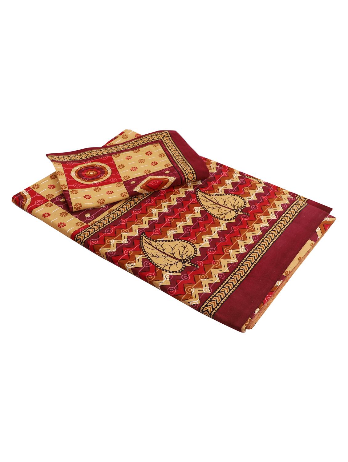 jaipuri traditional double bedsheet with 2 pillow covers - 15138203 - Standard Image - 2