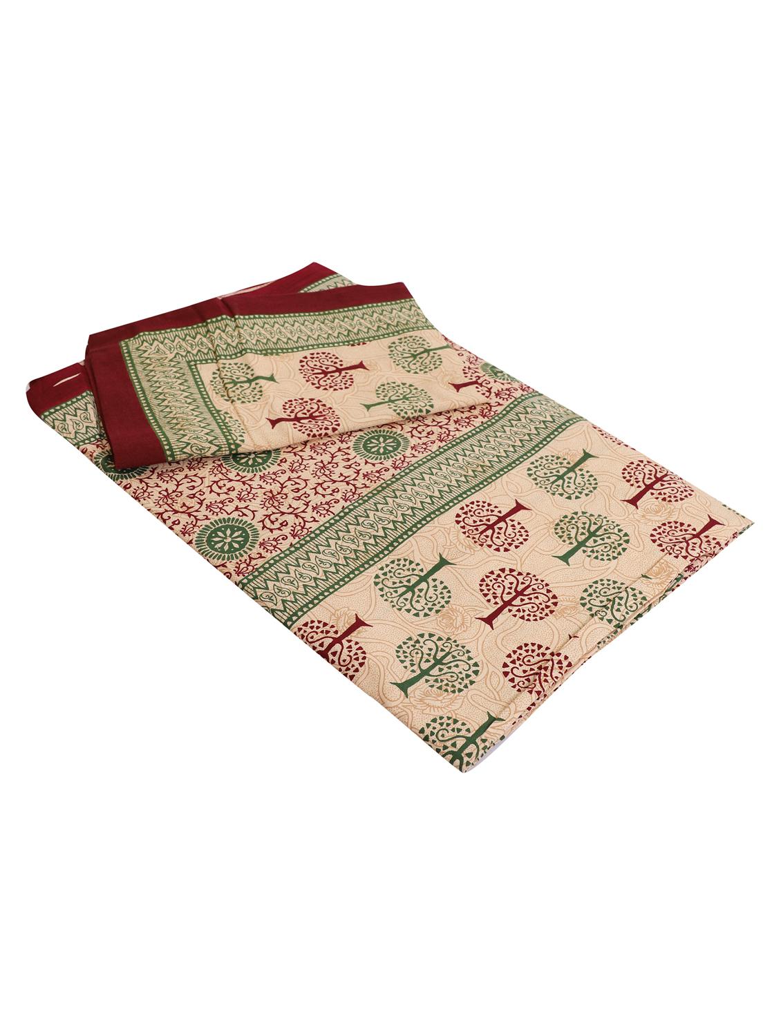 jaipuri traditional double bedsheet with 2 pillow covers - 15138205 - Standard Image - 2