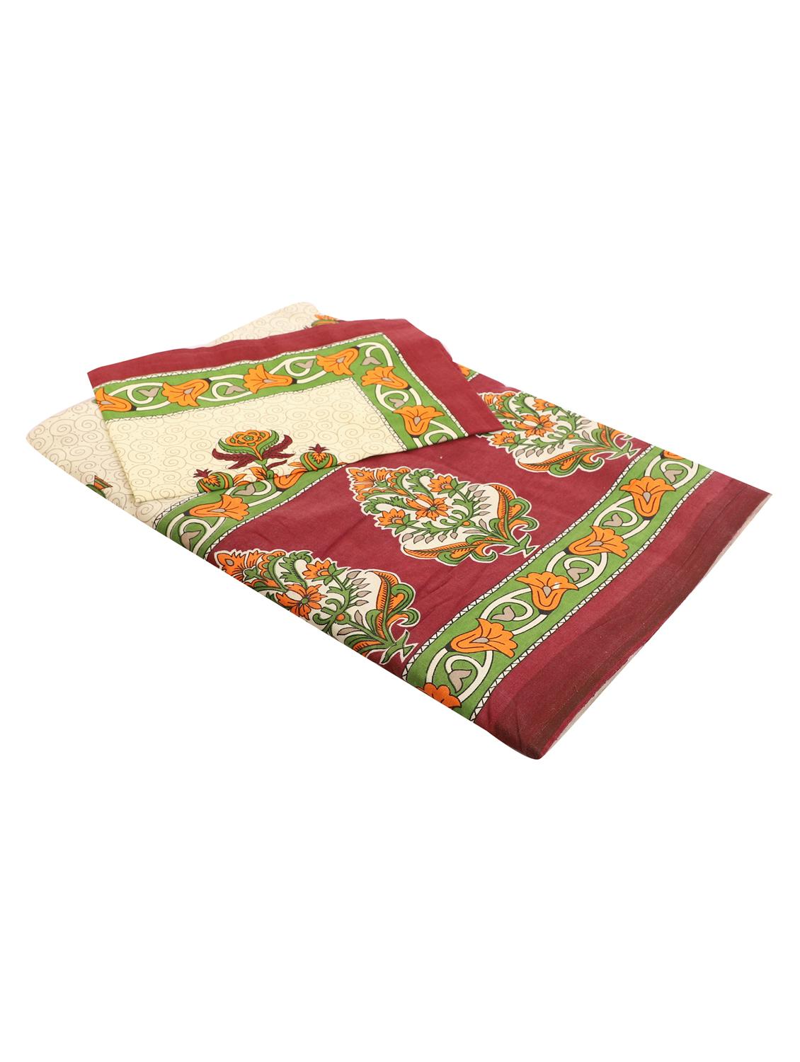 jaipuri traditional double bedsheet with 2 pillow covers - 15138206 - Standard Image - 2