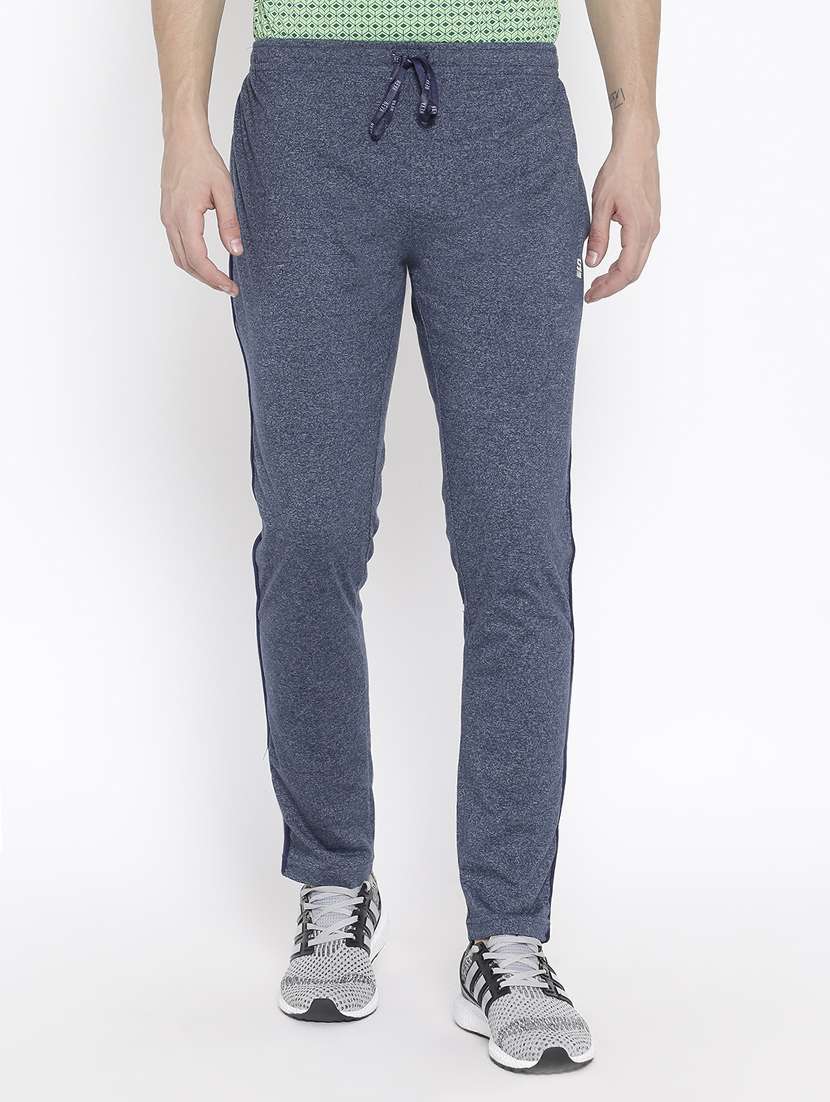 navy blue cotton full length track pant