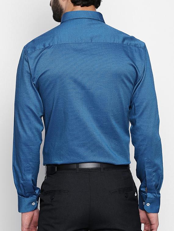 blue cotton casual shirt - 15140736 - Standard Image - 2