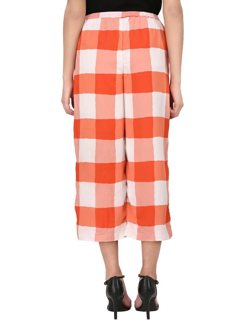 orange checkered capri - 15141484 -  Standard Image - 2