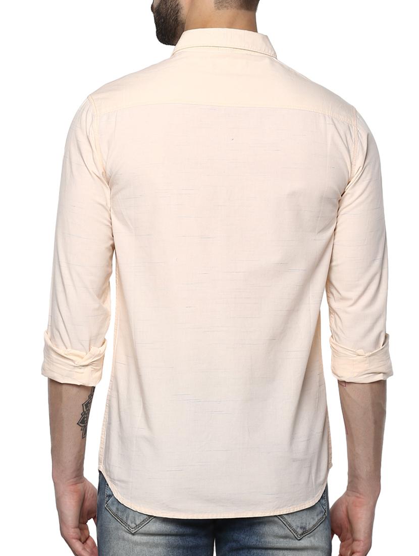 beige cotton casual shirt - 15147828 - Standard Image - 2