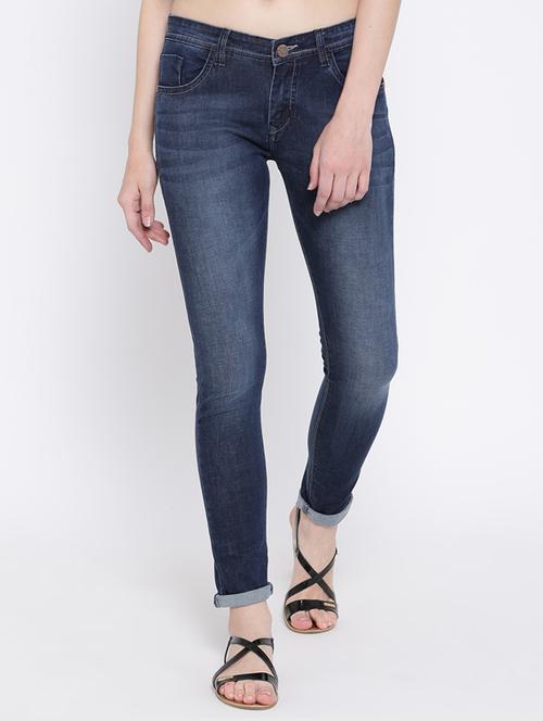 women's plain slim fit jeans - 15152938 - Standard Image - 0