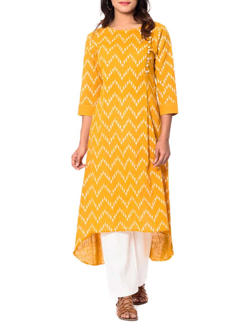 high low chevron kurta
