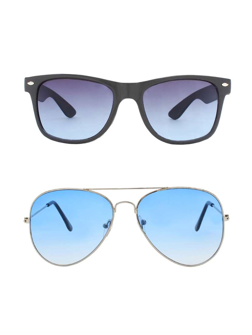 abner combo of 2 sunglasses wayfarer & aviator sunglasses-combo 2372