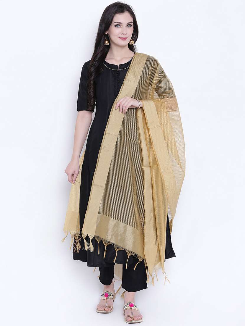 beige chanderi dupatta