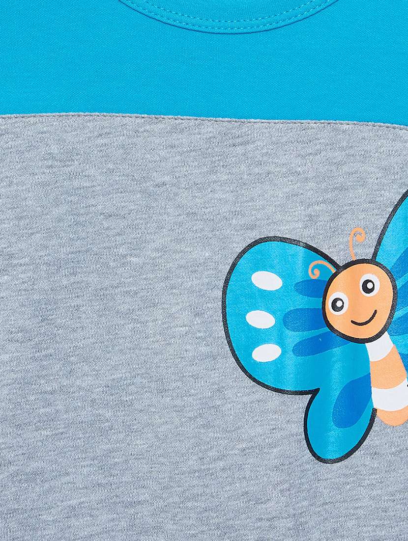 blue cotton romper - 15160335 -  Standard Image - 2